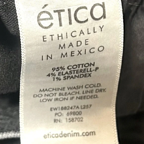 ETICA Scarlet Mid-rise Slim Straight Jeans | Size 25 | Liverpool Grey - Picture 7 of 7